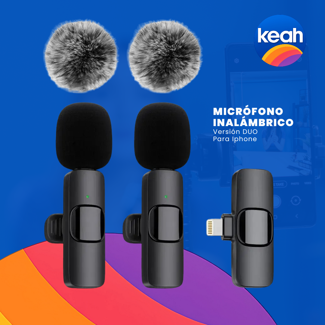 Micrófono Inalámbrico Pro para Creadores – Calidad de Audio sin Cables para celulares Iphone y Android