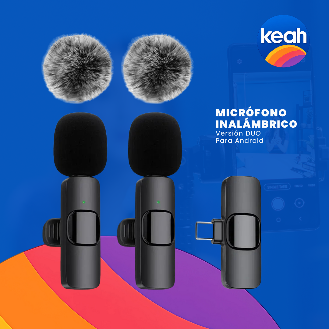 Micrófono Inalámbrico Pro para Creadores – Calidad de Audio sin Cables para celulares Iphone y Android