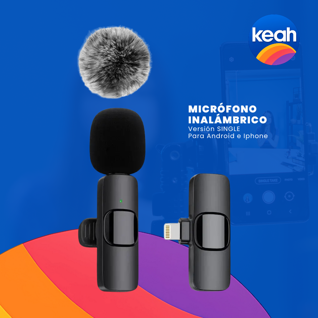 Micrófono Inalámbrico Pro para Creadores – Calidad de Audio sin Cables para celulares Iphone y Android